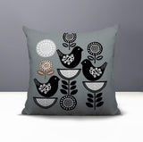 Lina Bird Reversible Indoor/Outdoor Square Pillow