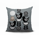 Lina Bird Reversible Indoor/Outdoor Square Pillow