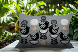 Lina Bird Reversible Indoor/Outdoor Rectangle Pillow