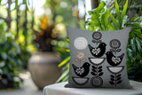 Lina Bird Reversible Indoor/Outdoor Square Pillow