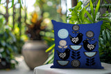 Lina Bird Reversible Indoor/Outdoor Square Pillow