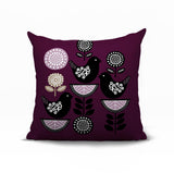 Lina Bird Reversible Indoor/Outdoor Square Pillow