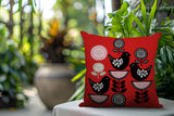 Lina Bird Reversible Indoor/Outdoor Square Pillow