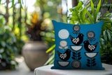 Lina Bird Reversible Indoor/Outdoor Square Pillow