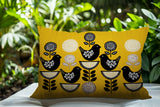 Lina Bird Reversible Indoor/Outdoor Square Pillow