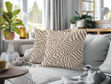 Lola Zebra Print Indoor/Outdoor Reversible Square Pillow