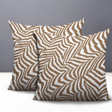 Lola Zebra Print Indoor/Outdoor Reversible Square Pillow