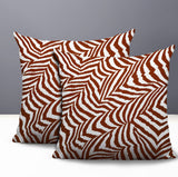 Lola Zebra Print Indoor/Outdoor Reversible Square Pillow