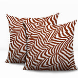 Lola Zebra Print Indoor/Outdoor Reversible Square Pillow