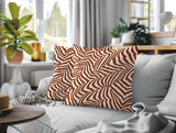 Lola Zebra Print Indoor/Outdoor Reversible Square Pillow
