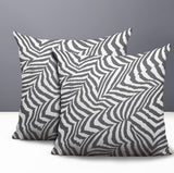 Lola Zebra Print Indoor/Outdoor Reversible Square Pillow