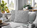 Lola Zebra Print Indoor/Outdoor Reversible Square Pillow