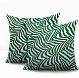 Lola Zebra Print Indoor/Outdoor Reversible Square Pillow