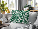 Lola Zebra Print Indoor/Outdoor Reversible Square Pillow