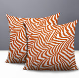 Lola Zebra Print Indoor/Outdoor Reversible Square Pillow