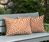 Lola Zebra Print Indoor/Outdoor Reversible Rectangular Pillow