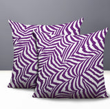Lola Zebra Print Indoor/Outdoor Reversible Square Pillow