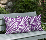 Lola Zebra Print Indoor/Outdoor Reversible Rectangular Pillow
