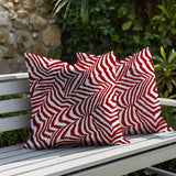 Lola Zebra Print Indoor/Outdoor Reversible Square Pillow