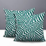 Lola Zebra Print Indoor/Outdoor Reversible Square Pillow