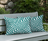 Lola Zebra Print Indoor/Outdoor Reversible Rectangular Pillow