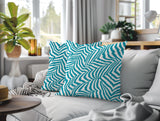 Lola Zebra Print Indoor/Outdoor Reversible Square Pillow