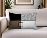 Looma Abstract Reversible Indoor/Outdoor Lumbar Pillow