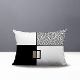 Looma Abstract Reversible Indoor/Outdoor Lumbar Pillow