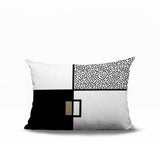 Looma Abstract Reversible Indoor/Outdoor Lumbar Pillow