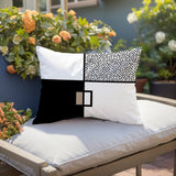 Looma Abstract Reversible Indoor/Outdoor Lumbar Pillow