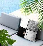 Looma Abstract Reversible Indoor/Outdoor Lumbar Pillow