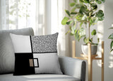 Looma Abstract Reversible Indoor/Outdoor Lumbar Pillow