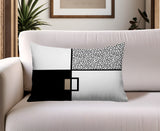 Looma Abstract Reversible Indoor/Outdoor Lumbar Pillow