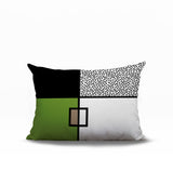 Looma Abstract Reversible Indoor/Outdoor Lumbar Pillow