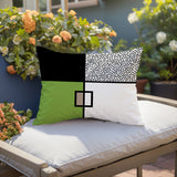 Looma Abstract Reversible Indoor/Outdoor Lumbar Pillow