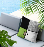 Looma Abstract Reversible Indoor/Outdoor Lumbar Pillow