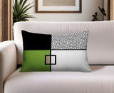 Looma Abstract Reversible Indoor/Outdoor Lumbar Pillow
