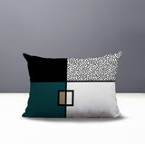 Looma Abstract Reversible Indoor/Outdoor Lumbar Pillow