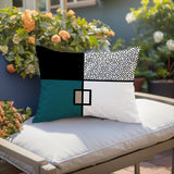 Looma Abstract Reversible Indoor/Outdoor Lumbar Pillow
