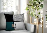 Looma Abstract Reversible Indoor/Outdoor Lumbar Pillow