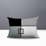 Looma Abstract Reversible Indoor/Outdoor Lumbar Pillow