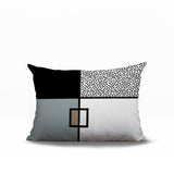 Looma Abstract Reversible Indoor/Outdoor Lumbar Pillow