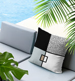 Looma Abstract Reversible Indoor/Outdoor Square Pillow