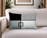 Looma Abstract Reversible Indoor/Outdoor Lumbar Pillow