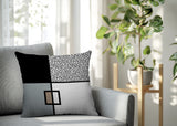 Looma Abstract Reversible Indoor/Outdoor Lumbar Pillow