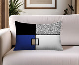 Looma Abstract Reversible Indoor/Outdoor Lumbar Pillow