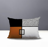 Looma Abstract Reversible Indoor/Outdoor Lumbar Pillow