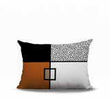 Looma Abstract Reversible Indoor/Outdoor Lumbar Pillow