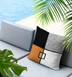 Looma Abstract Reversible Indoor/Outdoor Lumbar Pillow