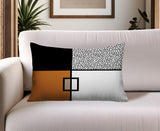 Looma Abstract Reversible Indoor/Outdoor Lumbar Pillow